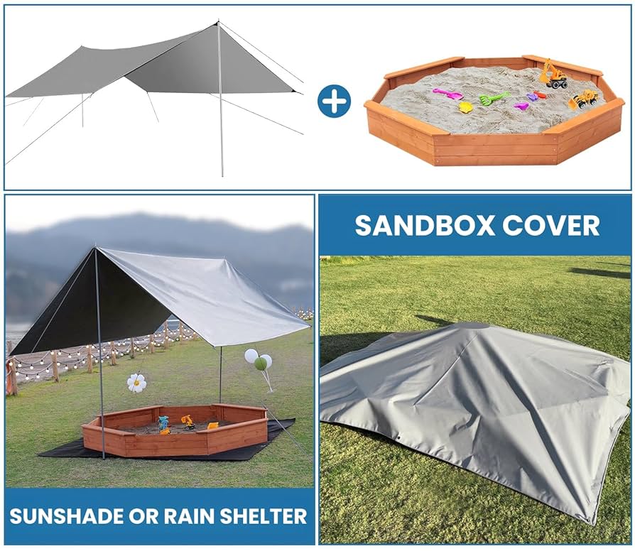 Luyitton Large Outdoor Octagon Sandbox 84.5